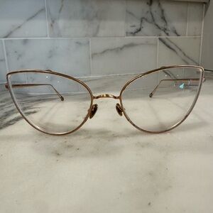 Ahlem Rose Gold Cat-Eye Women's Glasses Frame